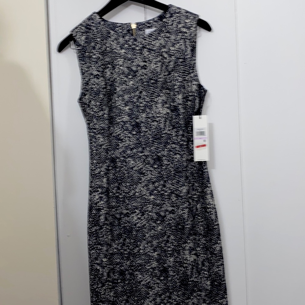 Calvin Klein, size 6, dark blue and cream, new with tag